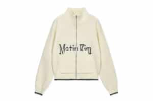 Matin Kim Spell Point Knit Zip Up Ivory CD309