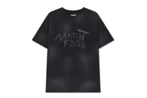Matin Kim Vintage Graffiti Logo Top Black TS367