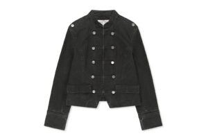 Matin Kim Vintage Washed Napoleon Jacket Charcoal JK028