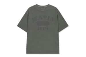 Matin Kim Vintage Washed Overfit Top Charcoal TS368