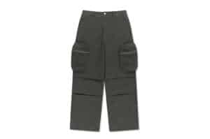 Matin Kim Volume Tuck Cargo Pants Charcoal PT323