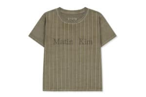Matin Kim Washed Logo Full Pintuck Top Beige TS065