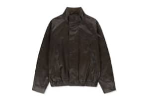 Matin Kim Waxed High Neck Jumper Brown JP322