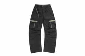 REGEN ZONE 26SS Moleskin Cargo Pants Black