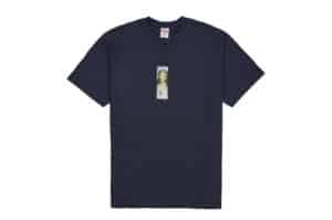 Supreme Prayer Card Box Logo Tee Navy