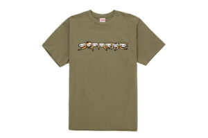 Supreme Skulls Spellout Tee Light Olive
