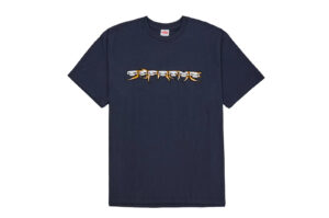 Supreme Skulls Spellout Tee Navy