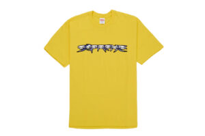 Supreme Skulls Spellout Tee Yellow