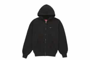 Supreme Small Box Zip Up Hooded Sweatshirt Black (FW25)