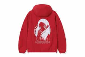 Wondervisitor Heesu Hooded Windbreaker Red back