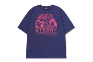 Wondervisitor Strawberry EP3 Overfit Tee Navy