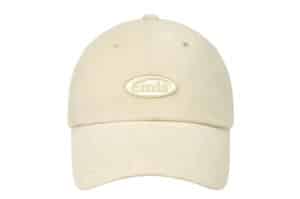 Emis Mini Rubber Patch Brushed Ball Cap Cream