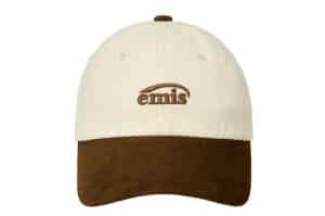 Emis Small Logo Suede Brim Ball Cap Beige