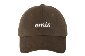 Emis Small Logo Velvet Ball Cap Brown