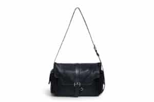 Matin Kim Dual Pocket Messenger Bag Black BG039