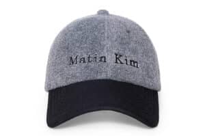 Matin Kim Logo Fleece Ball Cap Grey HT017