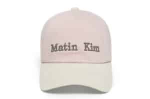 Matin Kim Matin Classic Logo Corduroy Brim Ball Cap Pink HT031
