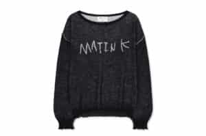 Matin Kim Matin Dual Tone Knit Pullover Black PO037