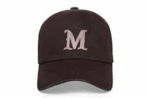 Matin Kim Matin Initial Ball Cap Brown HT004