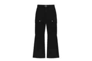 Matin Kim Multi Hook Bootcut Cargo Pants Black PT029