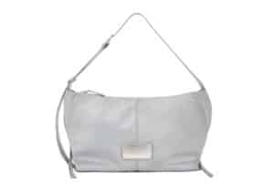 Matin Kim Side Zipper Fabric Shoulder Bag Grey BG097