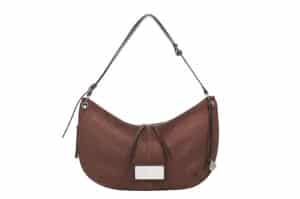 Matin Kim Suede Round Hobo Bag Brown BG037
