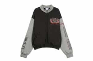 Protocol Index Color Blocked Jersey Zip Up Black