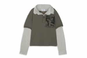 Protocol Index Layered Polo Shirt Taupe