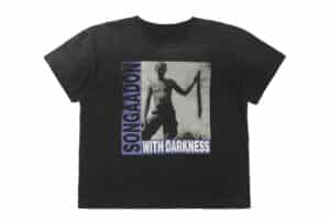 SONGAADON Washed Centipede Clutching Tee Black