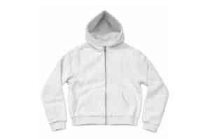 SONGAADON Wax Coated Crackle Hoodie White