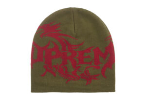 Supreme Dragon Beanie Olive